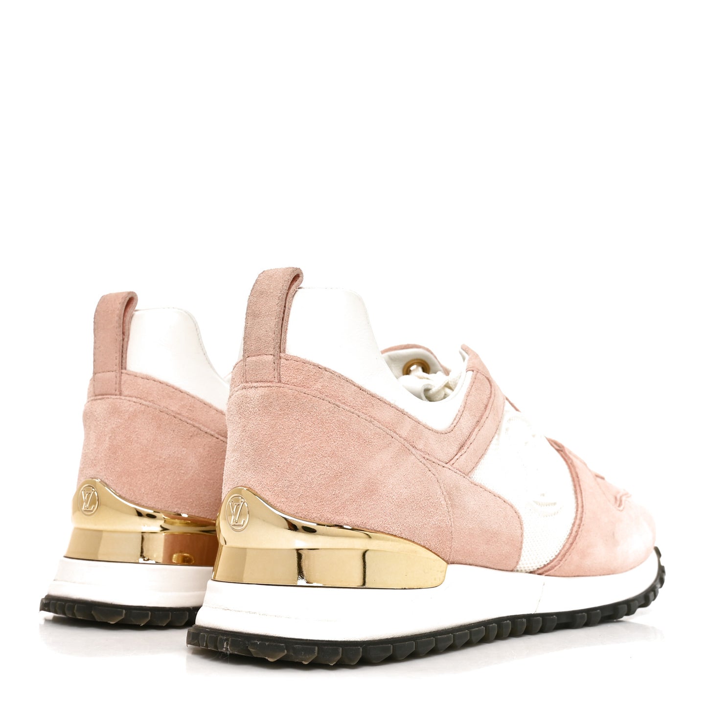 Suede Calfskin Run Away Sneakers 38 Pink