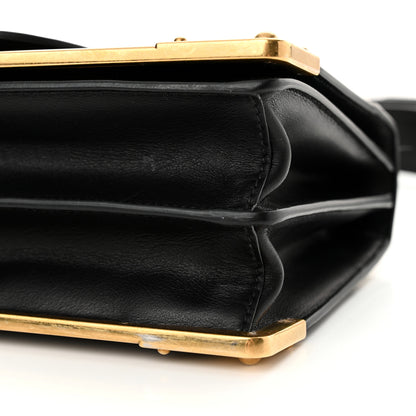 Prada City Calf Saffiano Cahier Bag Talco Black 9 of 12