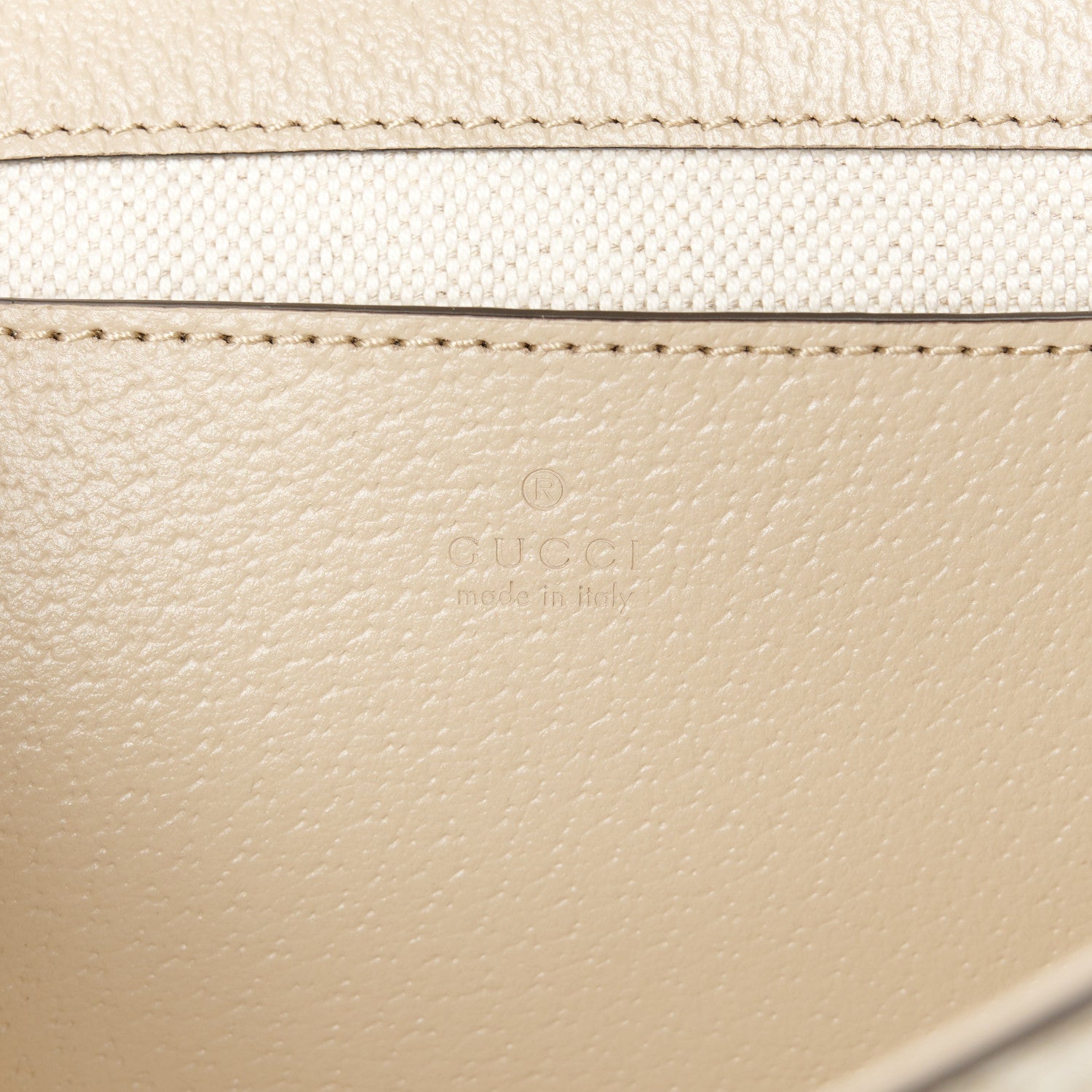 Gucci GG Supreme Monogram Textured Dollar Calfskin Web Mini Ophidia Envelope Shoulder Bag Beige Mystic White Oatmeal 6 of 11