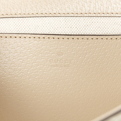 Gucci GG Supreme Monogram Textured Dollar Calfskin Web Mini Ophidia Envelope Shoulder Bag Beige Mystic White Oatmeal 6 of 11