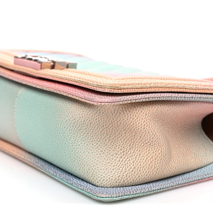 Chanel Caviar Quilted Medium Cuba Rainbow Boy Flap Multicolor 9 of 9