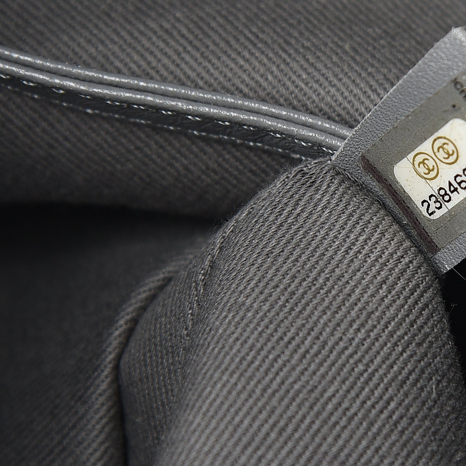 Chanel Canvas Large Deauville Backpack Grey 6 of 9