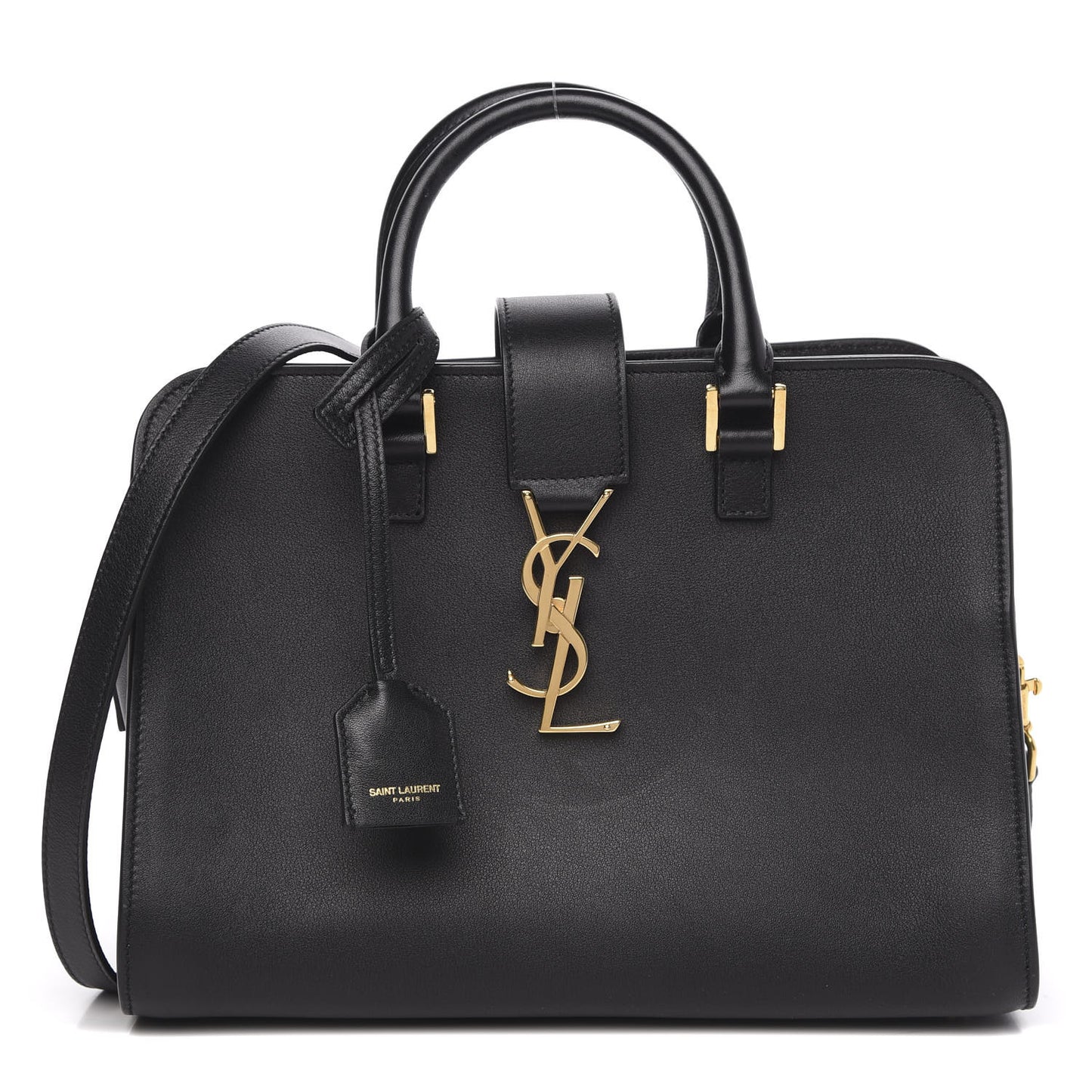 Calfskin Monogram Baby Cabas Black