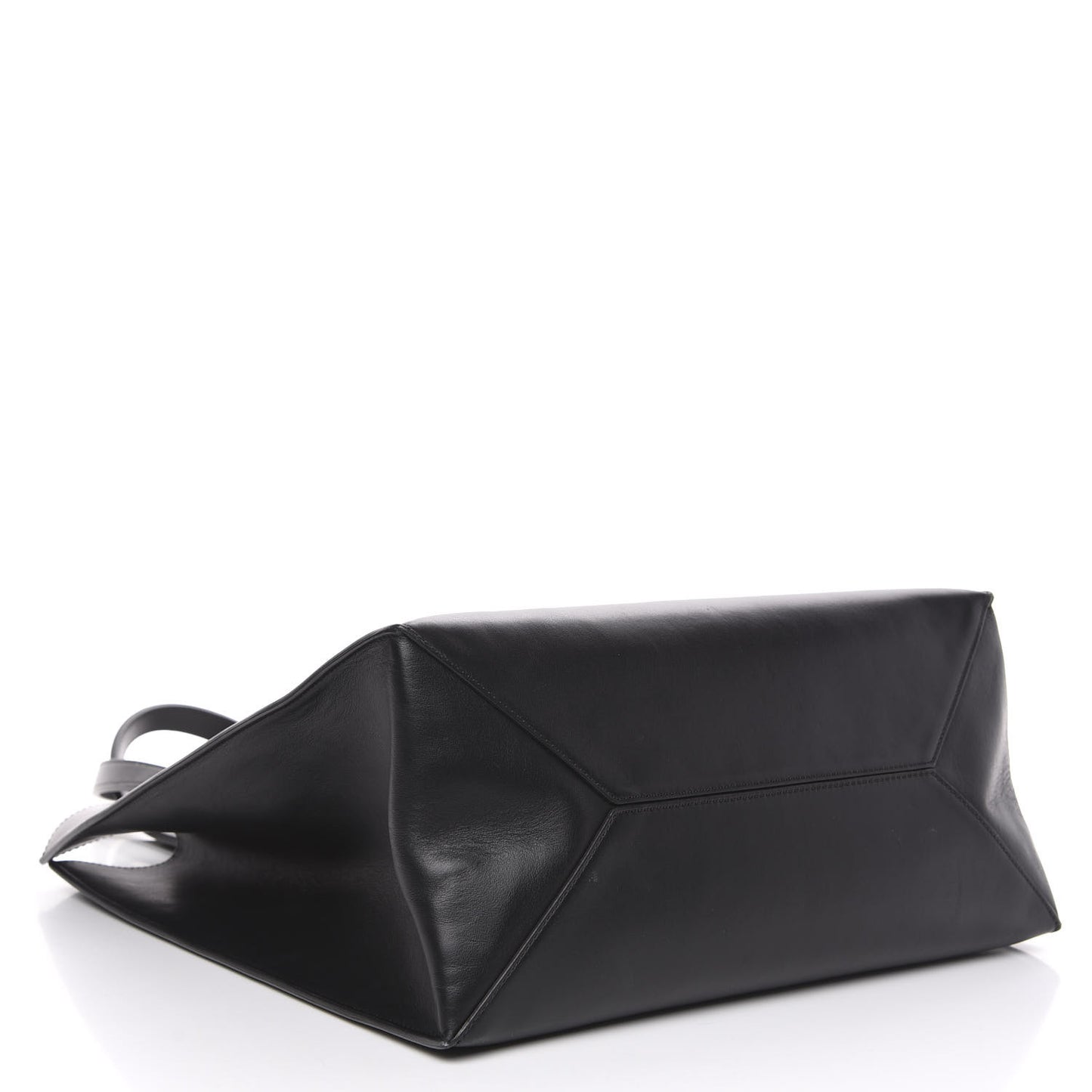 Calfskin Bambi Print Medium Stargate Shopper Tote Black