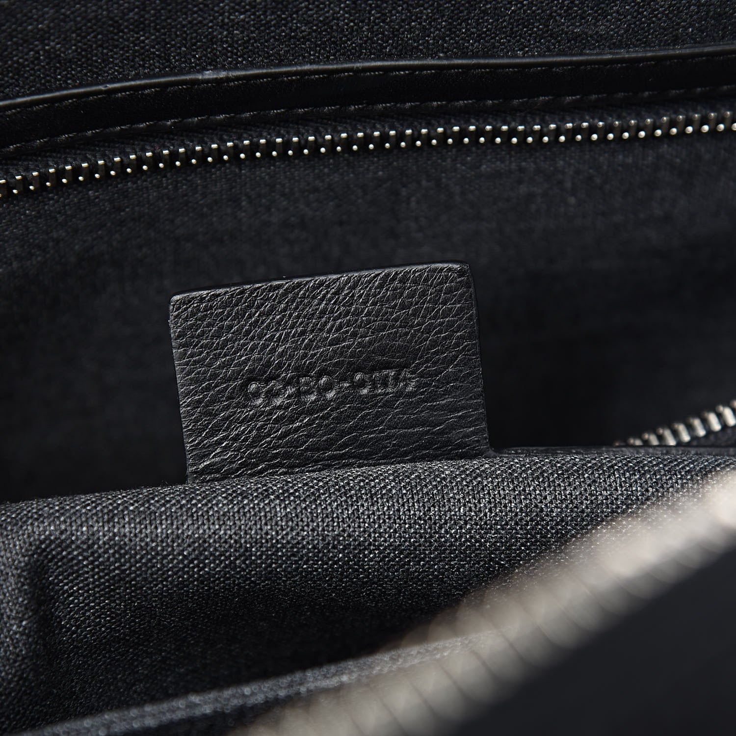 Christian Dior HOMME Calfskin Ribbed Briefcase Black 7 of 11