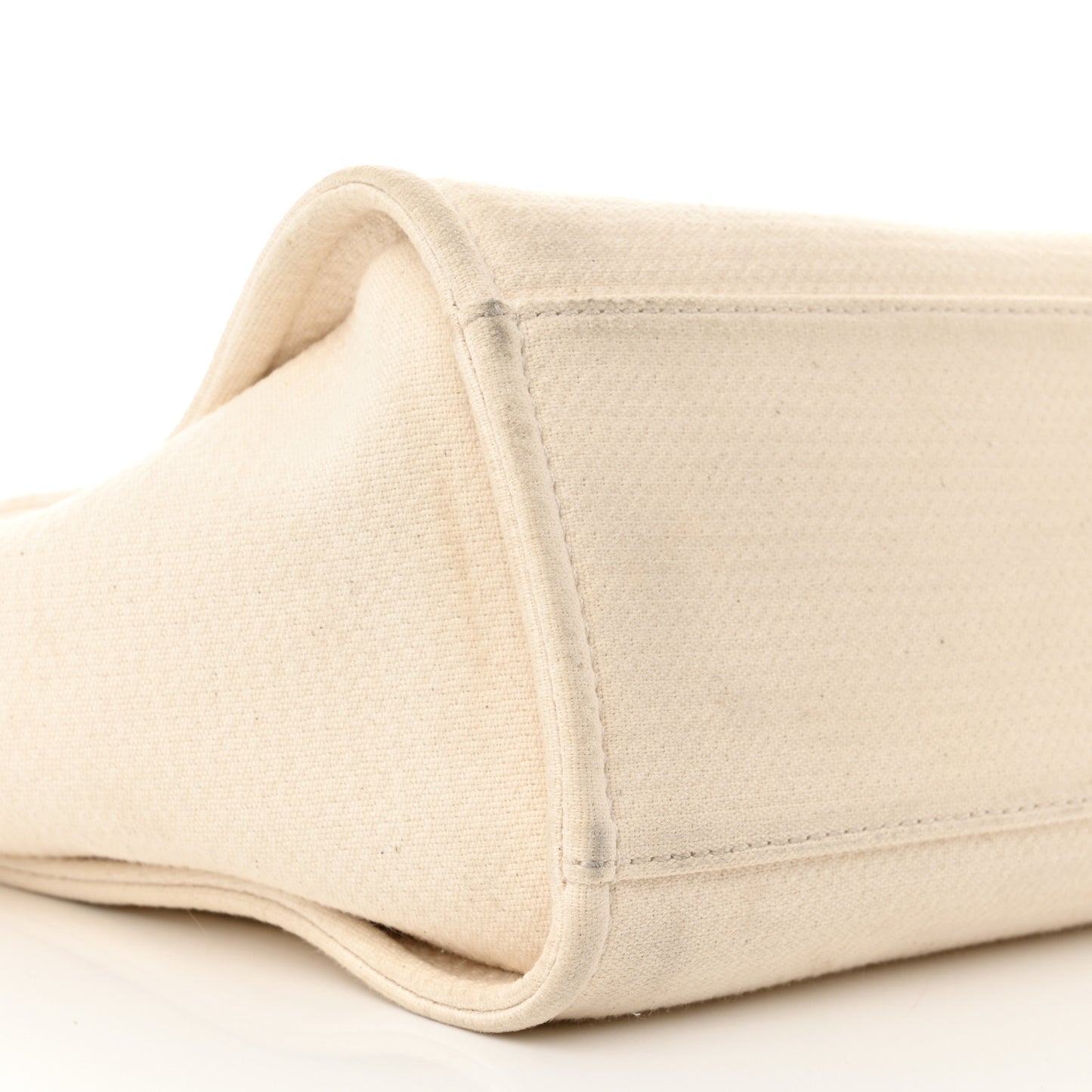 Mixed Fibers Small Deauville Tote White