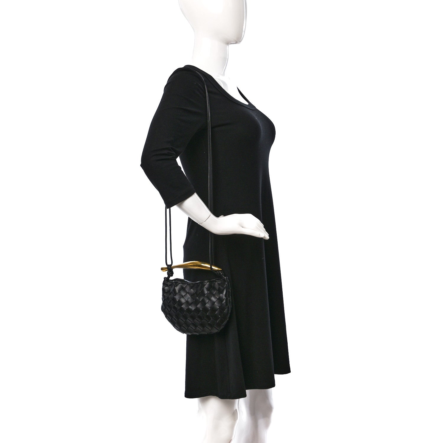 Bottega Veneta Nappa Intrecciato Mini Sardine Bag Black 2 of 9