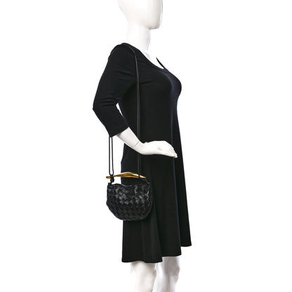 Bottega Veneta Nappa Intrecciato Mini Sardine Bag Black 2 of 9