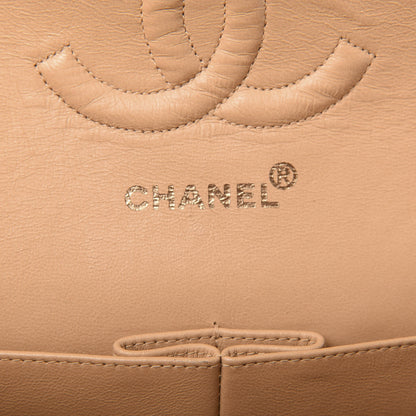Chanel Lambskin Quilted Medium Double Flap Beige 6 of 12
