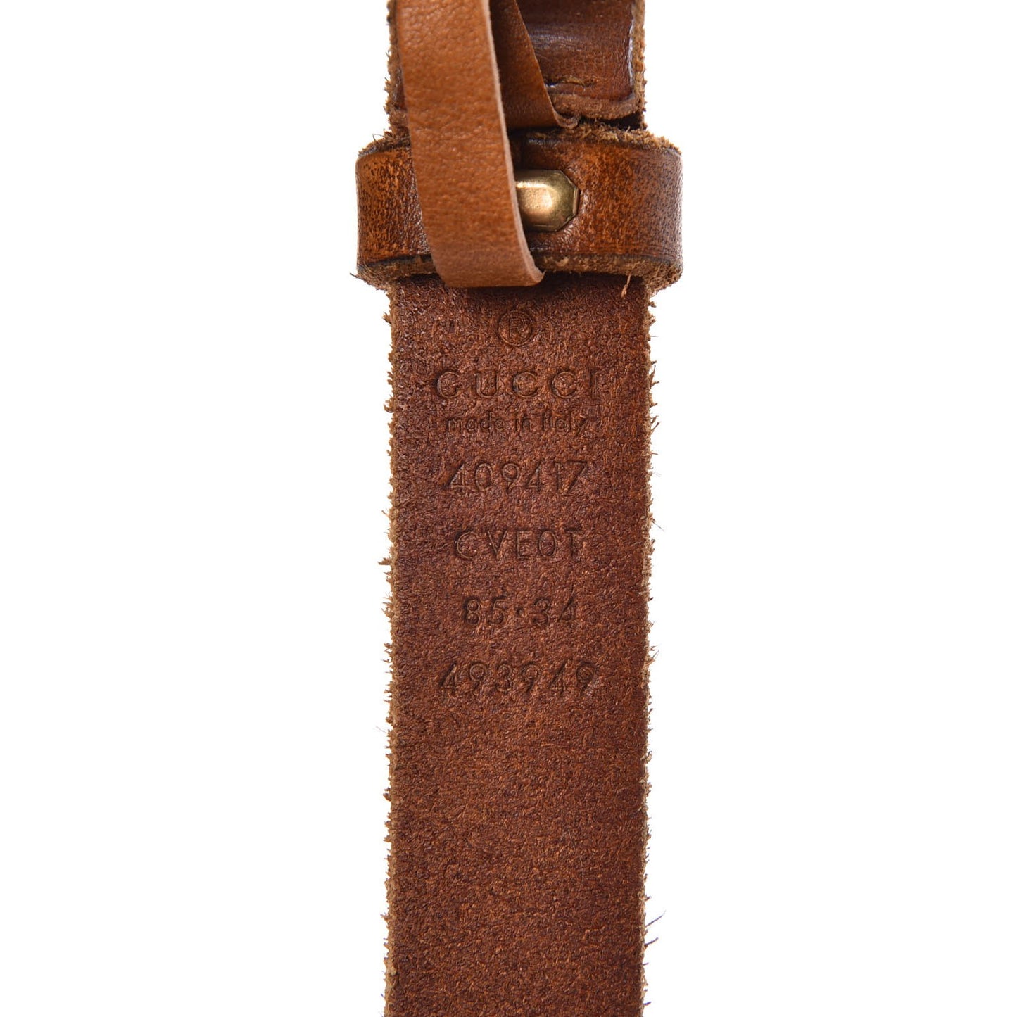 Faded Calfskin Double G 20mm Belt 85 34 Cuir
