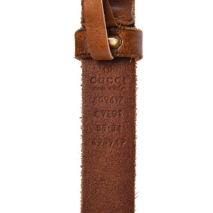 Gucci Faded Calfskin Double G 20mm Belt 85 34 Cuir 4 of 10