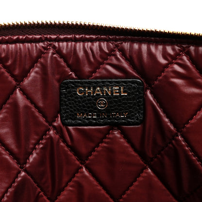 Chanel Caviar Quilted Large Cosmetic Case Black 6 of 7