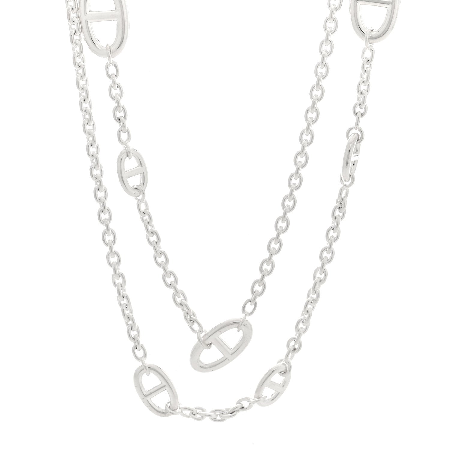 Hermes Sterling Silver Farandole Necklace 120 1 of 4