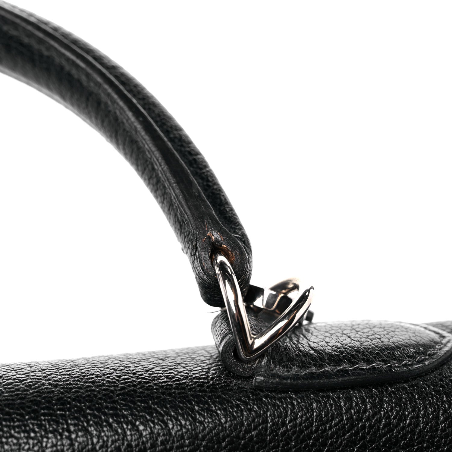 Hermes Chevre Mysore Kelly Sellier 28 Black 16 of 21