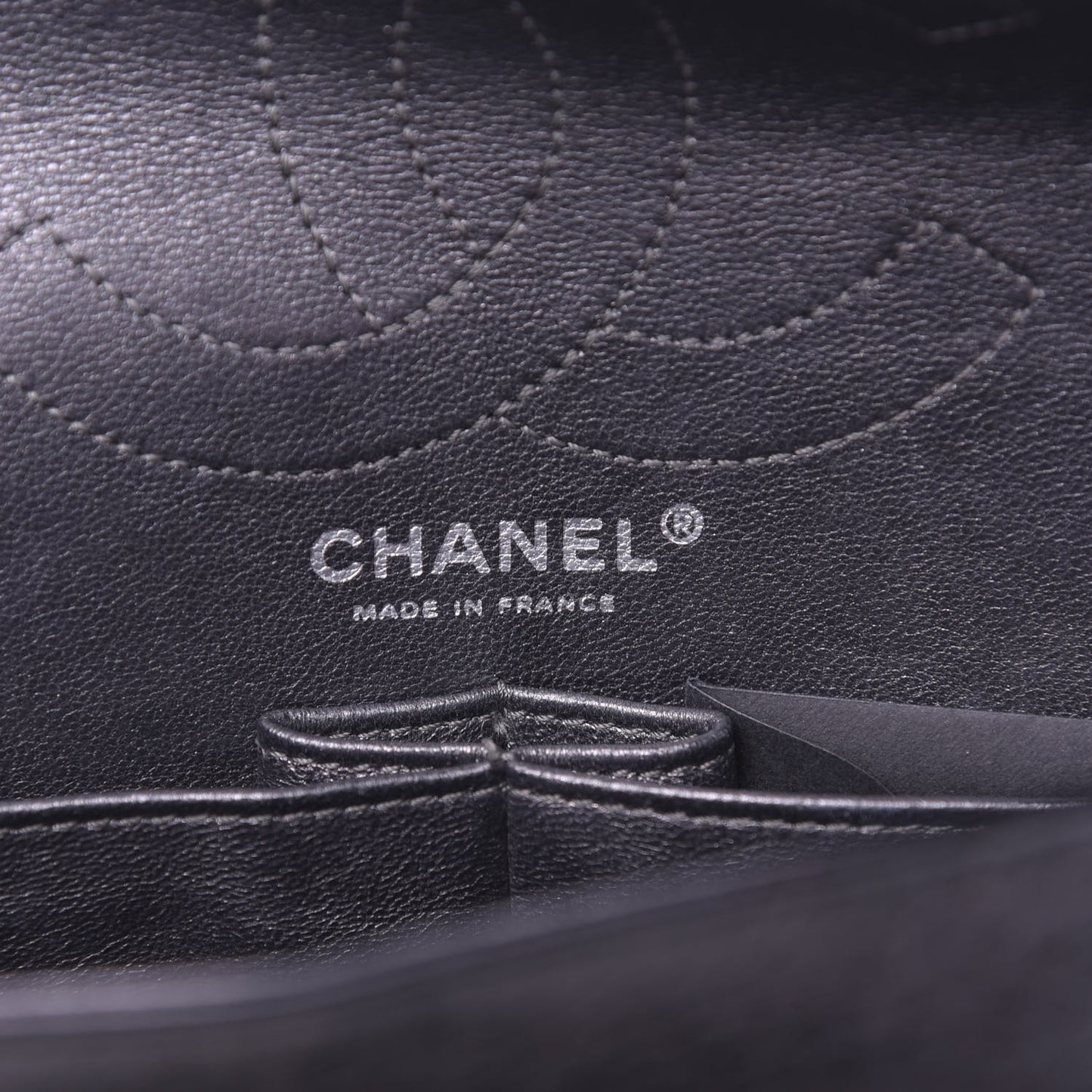 Metallic Aged Calfskin Quilted 2.55 Reissue 226 Flap Black