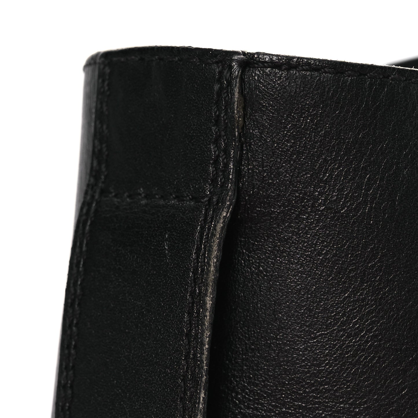 Calfskin Flat Ranger Boots 36.5 Black