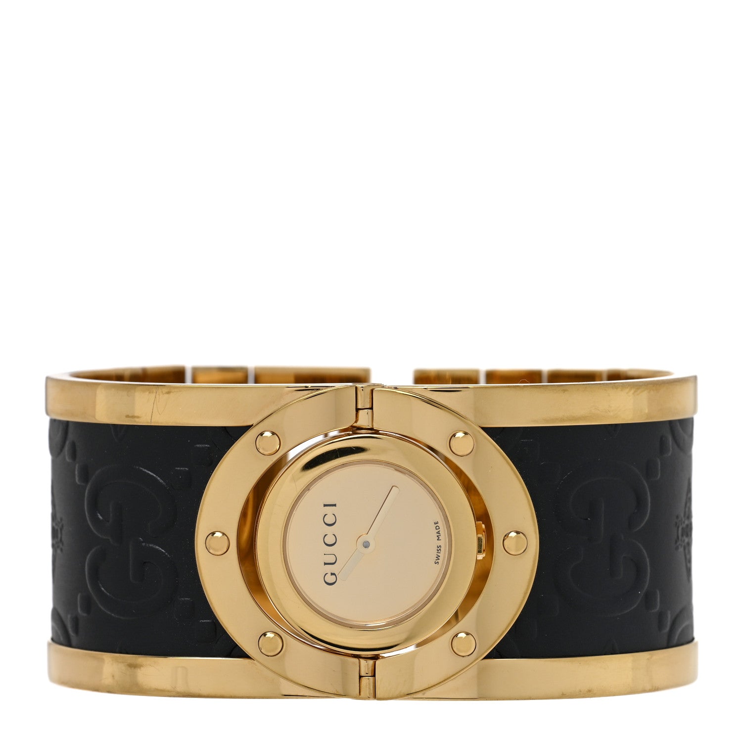 Gucci Stainless Steel Calfskin 33mm Twirl Quartz Watch 4 of 10