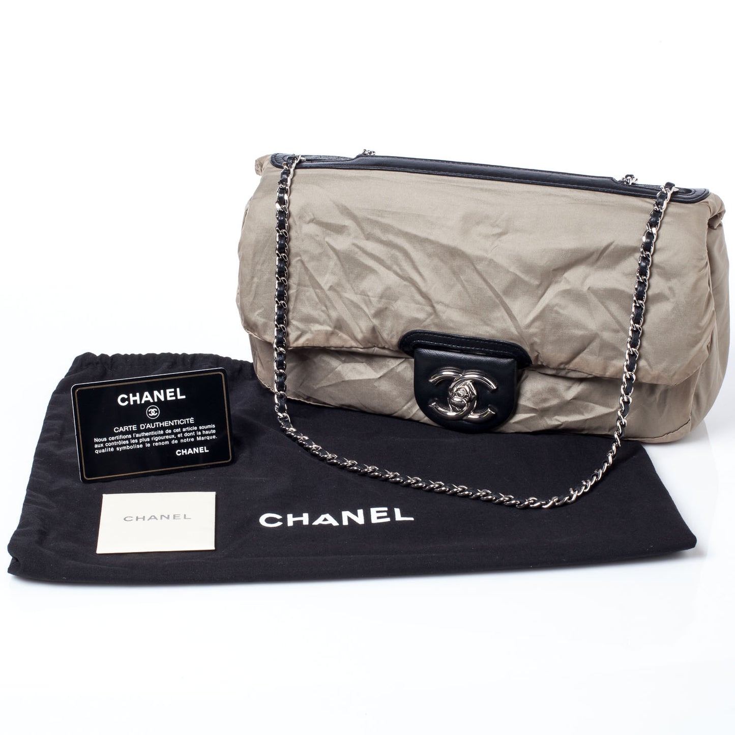 Lambskin Medium Coco Rain Flap Black