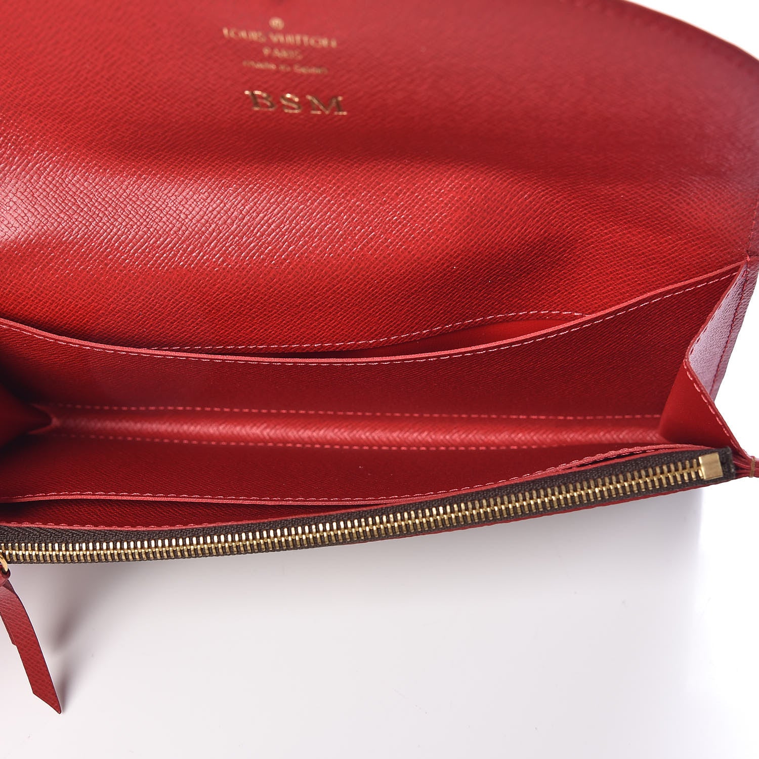 Louis Vuitton Damier Ebene Caissa Wallet Cherry 5 of 6