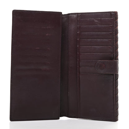 Bottega Veneta Nappa Intrecciato Continental Snap Wallet Ebano 5 of 9