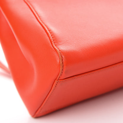 Fendi Nappa Mini Peekaboo Iconic Satchel Papavero 13 of 14