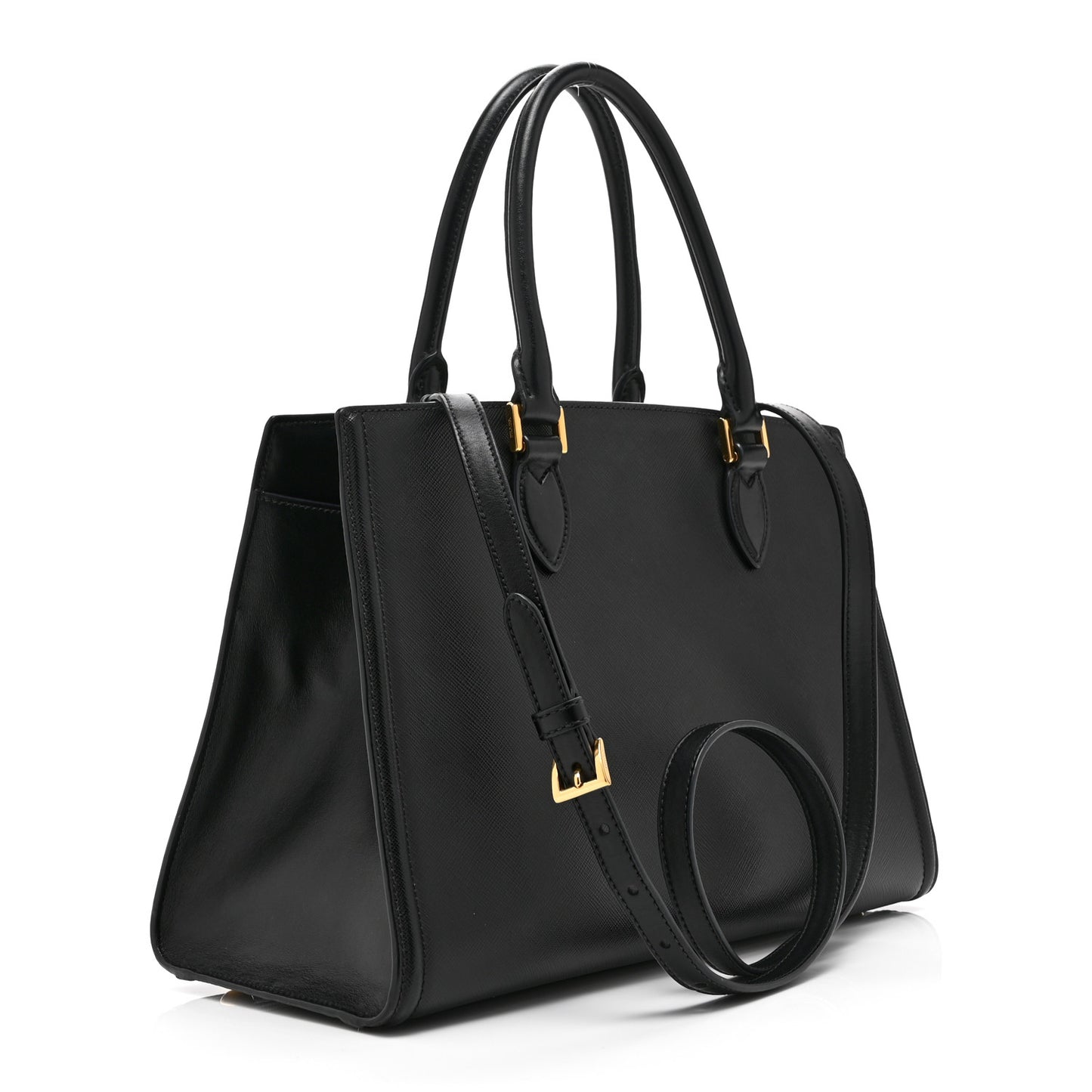 Saffiano Soft Calfskin Tote Black
