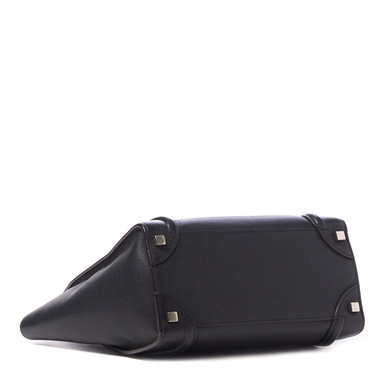 Celine Drummed Calfskin Micro Luggage Black 4 of 10