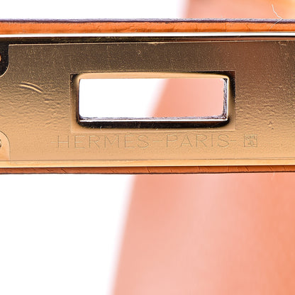 Hermes Taurillon Clemence Kelly Retourne 28 Abricot 12 of 38