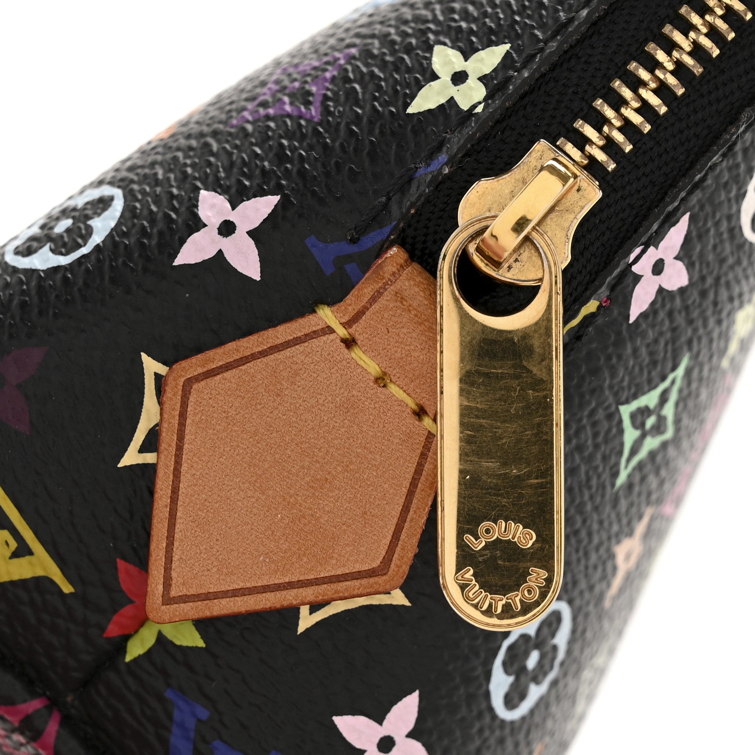 Louis Vuitton Monogram Multicolor Cosmetic Pouch Black Grenade 9 of 10