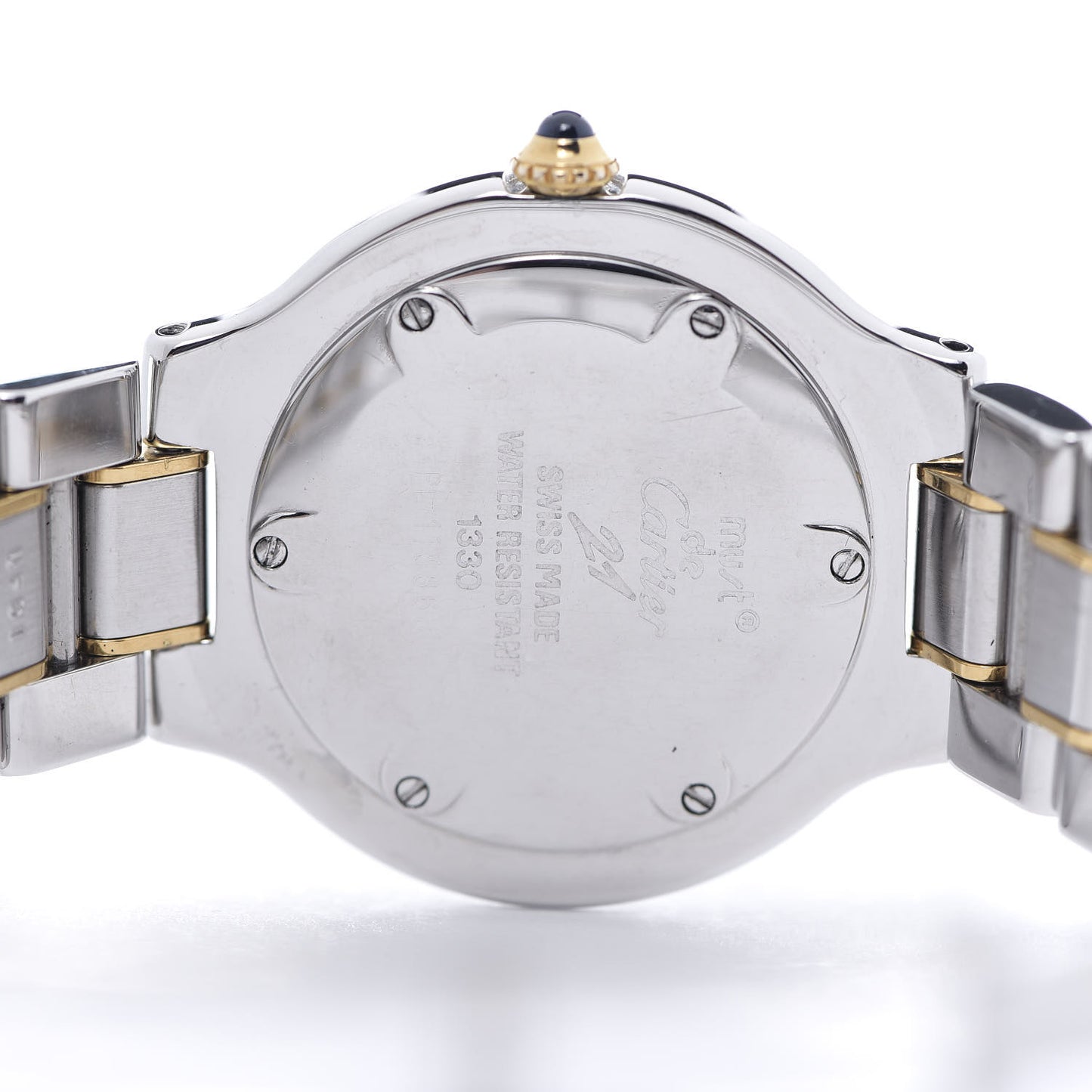 Stainless Steel 18K Yellow Gold 31mm Must De 21 Quartz Watch