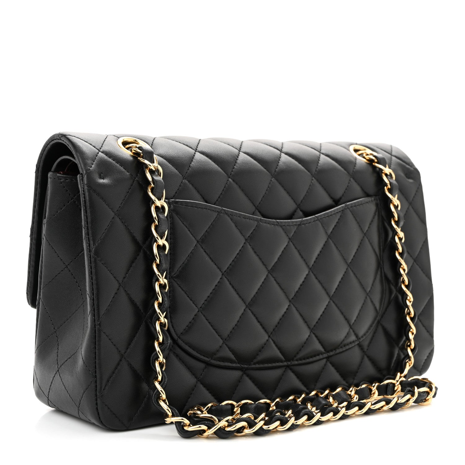 Chanel Lambskin Quilted Medium Double Flap Black 3 of 11