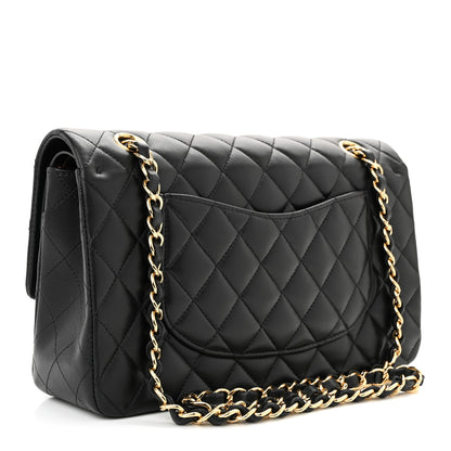Chanel Lambskin Quilted Medium Double Flap Black 3 of 11