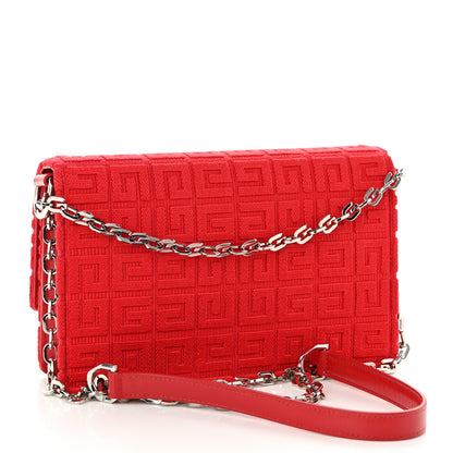 Givenchy Woven 4G Embossed 4G Crossbody Red 3 of 9