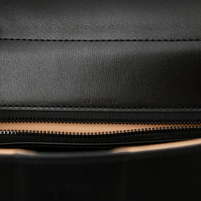 Delvaux Calfskin MM L'Humour Brillant Satchel Black 8 of 13