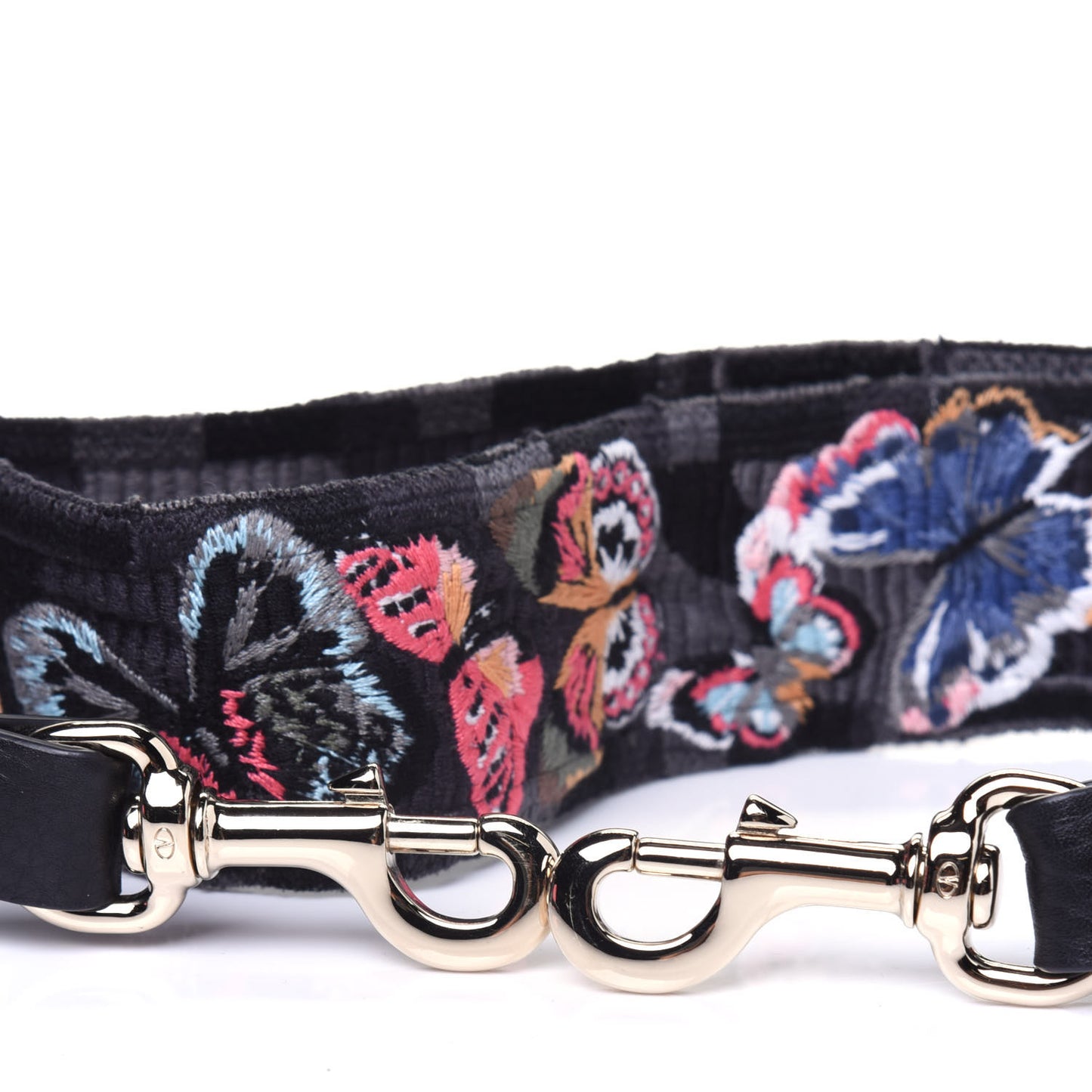 Canvas Camubutterfly Rockstud Guitar Strap Multicolor