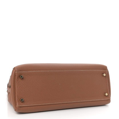 Hermes Togo Kelly Retourne 32 Gold 4 of 11