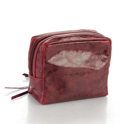 Balenciaga Chevre Classic Hardware Toilette Cosmetic Pouch Rouge Grenat 3 of 7