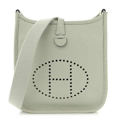 Hermes Taurillon Clemence Evelyne TPM Gris Neve 1 of 10