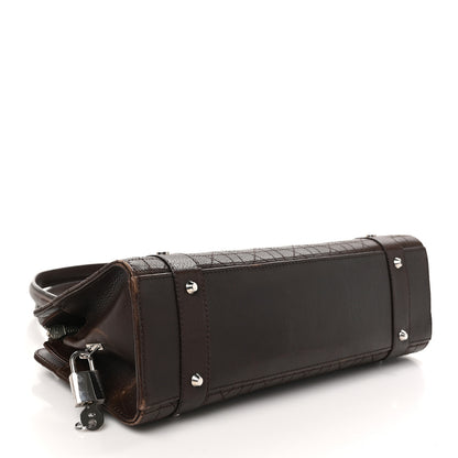 Christian Dior Cannage Stitched East West Lady Dior Brown 4 of 12