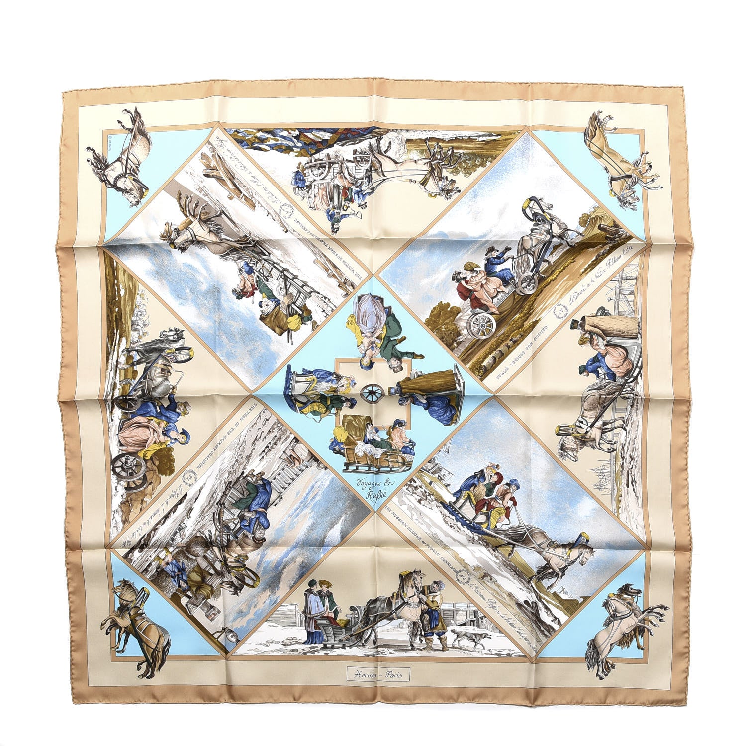 Hermes Silk Voyages En Russie Scarf 90 1 of 4