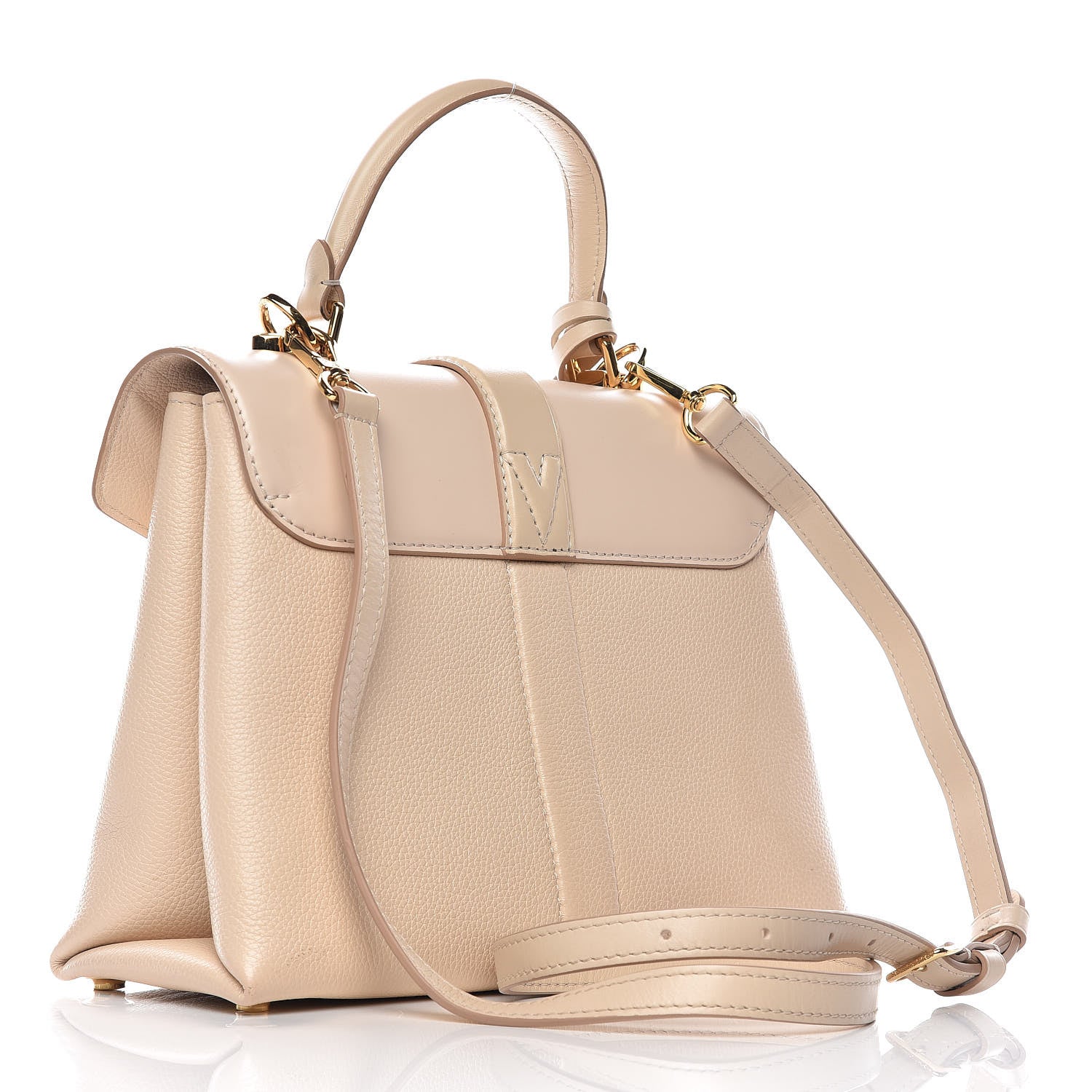 Louis Vuitton Grained Smooth Calfskin Rose Des Vents PM Creme 3 of 23