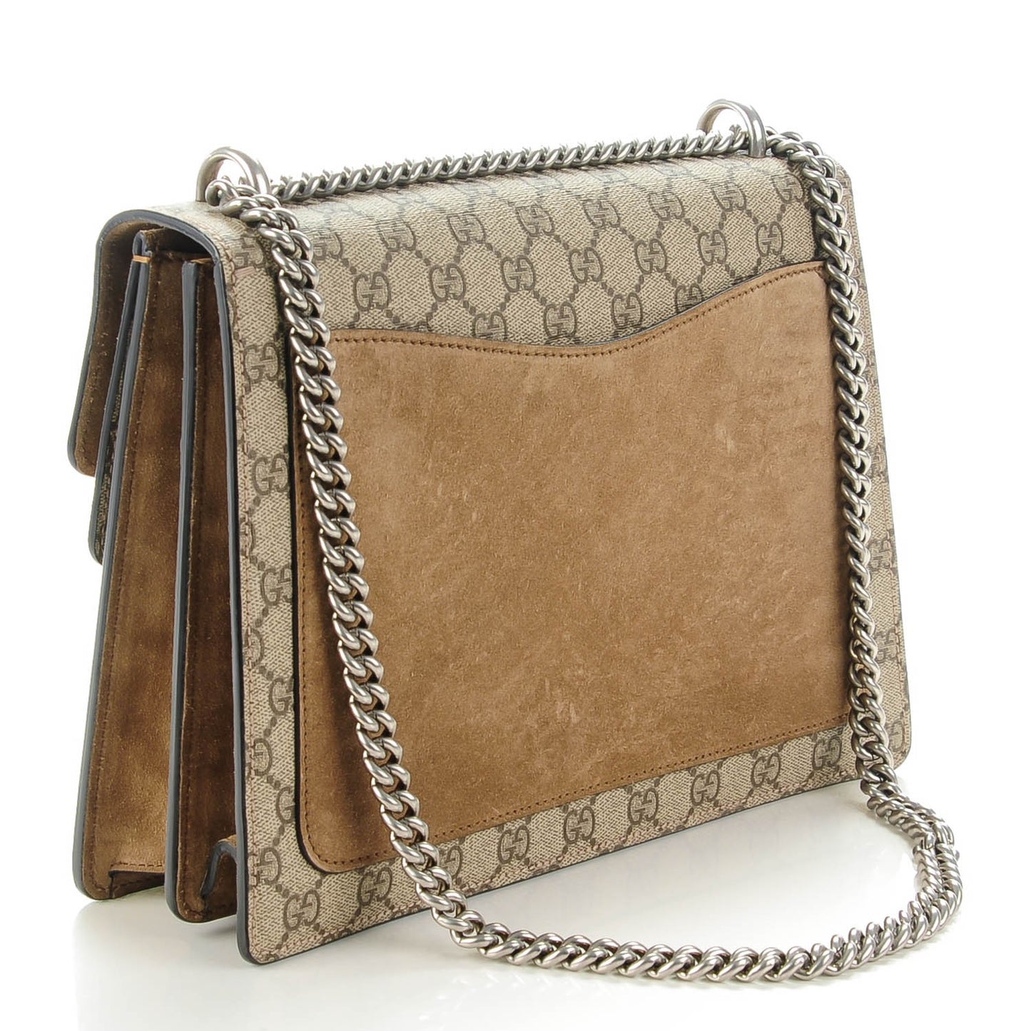 GG Supreme Monogram Medium Dionysus Shoulder Bag Taupe