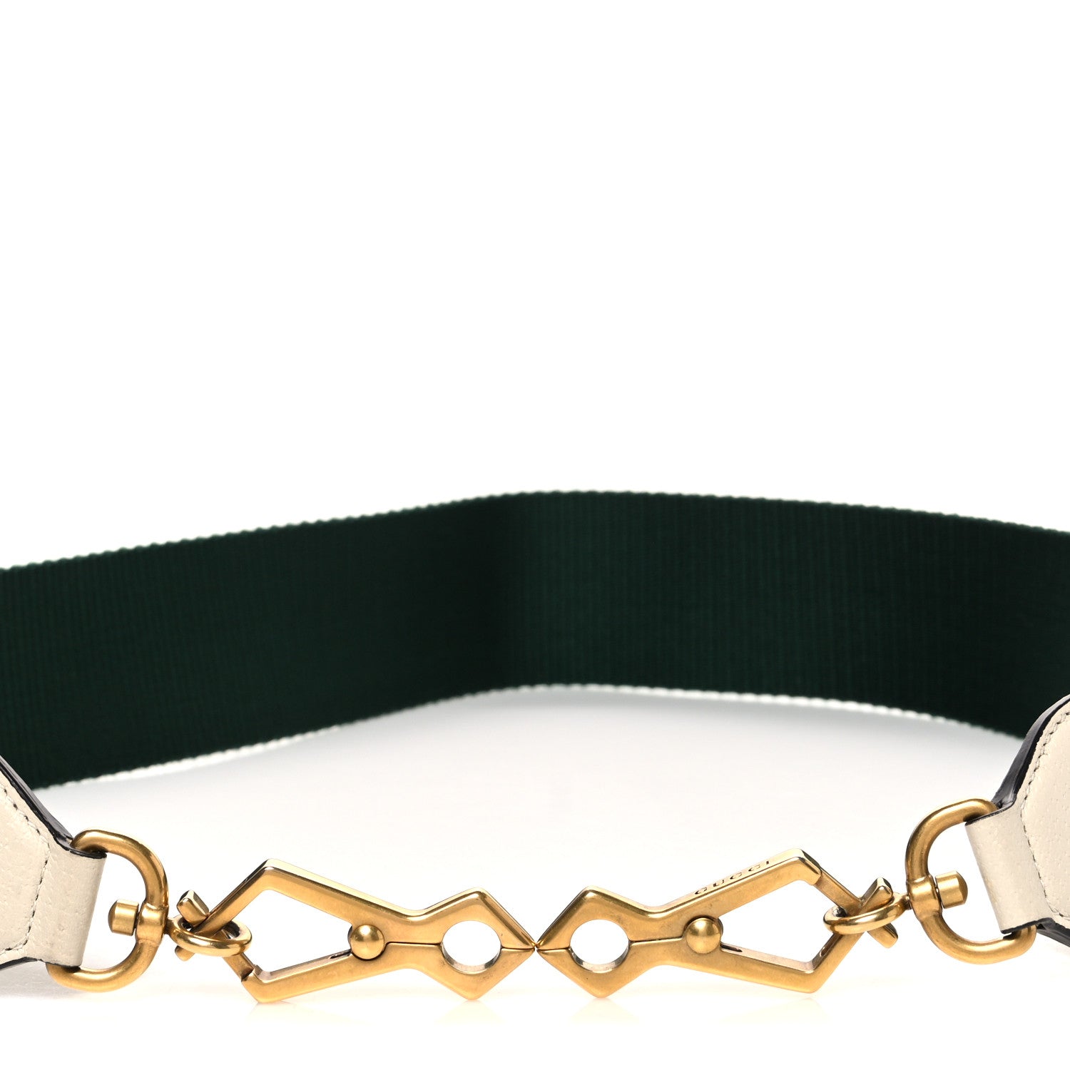 Gucci Canvas Web Shoulder Strap Green Red White 3 of 3