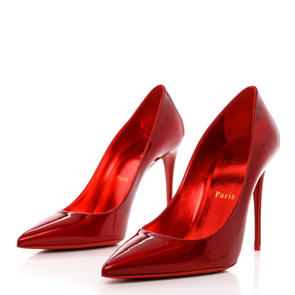 Christian Louboutin Metallic Patent Psychic So Kate 100 Pumps 37 Loubi 3 of 9