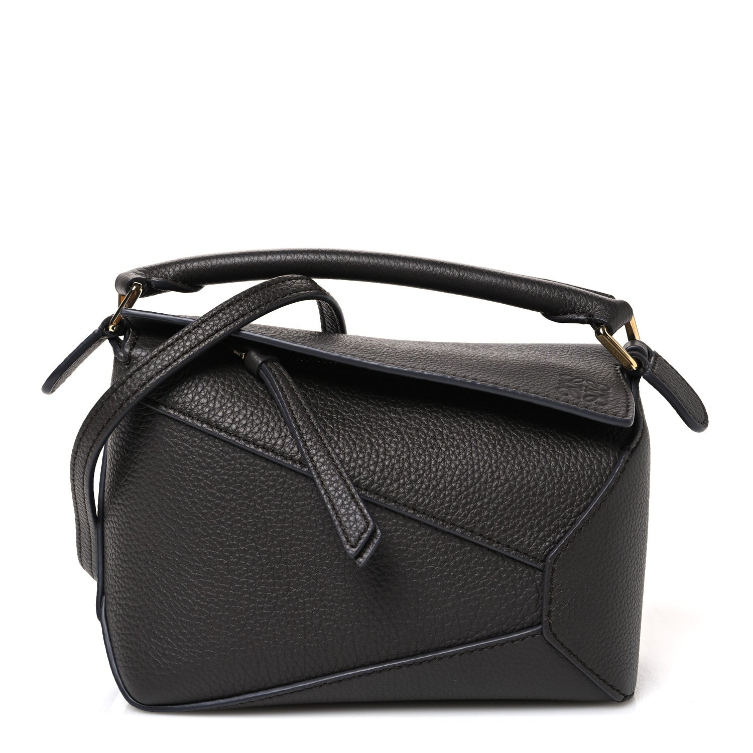 Loewe Calfskin Mini Puzzle Bag Anthracite 1 of 10