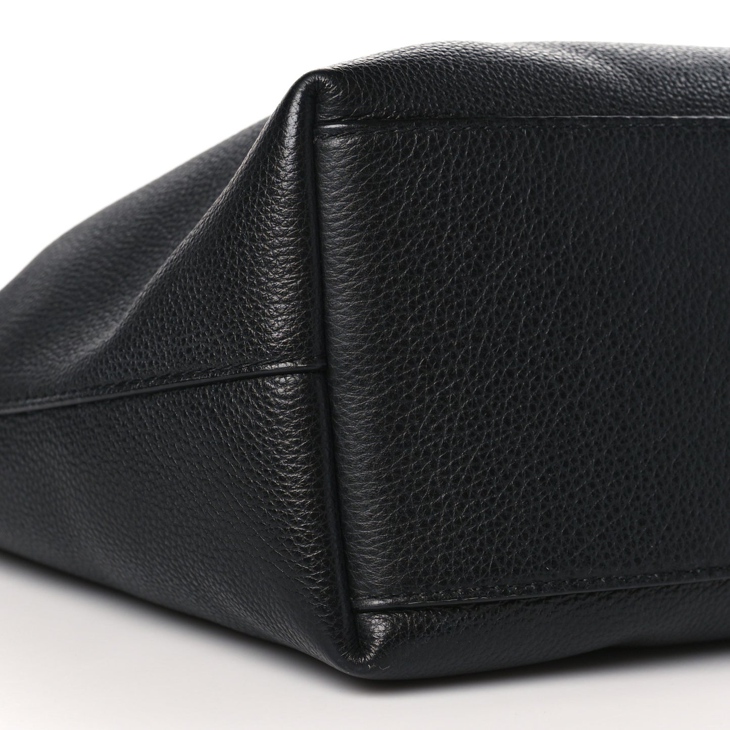 Grainy Calfskin Nine2Five East West Tote Black