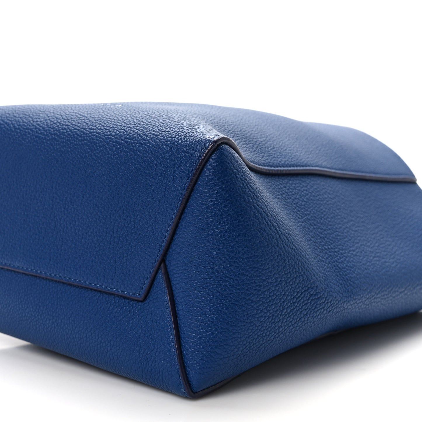 Soft Grained Calfskin Small Sangle Bucket Bag Blue