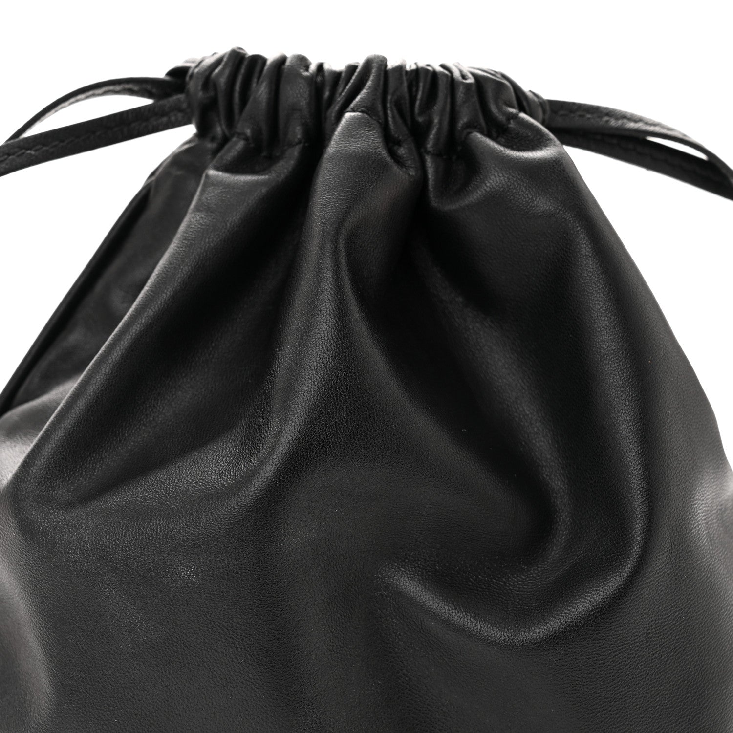 Valentino Garavani Calfskin Rockstud Drawstring Pouch Black 7 of 10