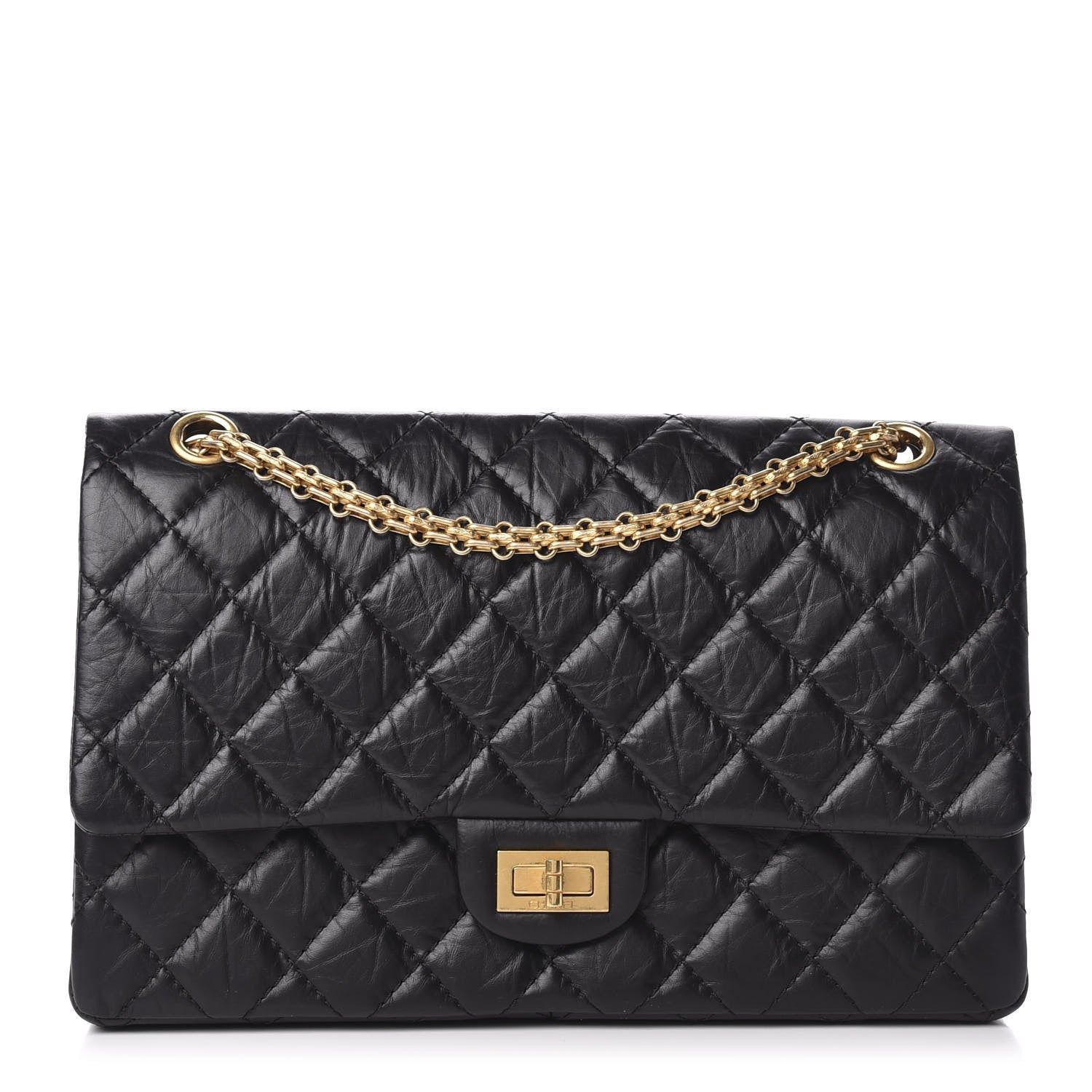 Chanel Aged Calfskin Quilted 2.55 Reissue 226 Flap Black 1 of 11