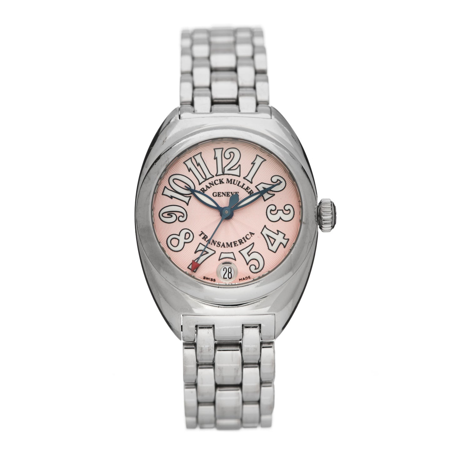 Stainless Steel 32mm Transamerica Quartz Watch Pink 2000L